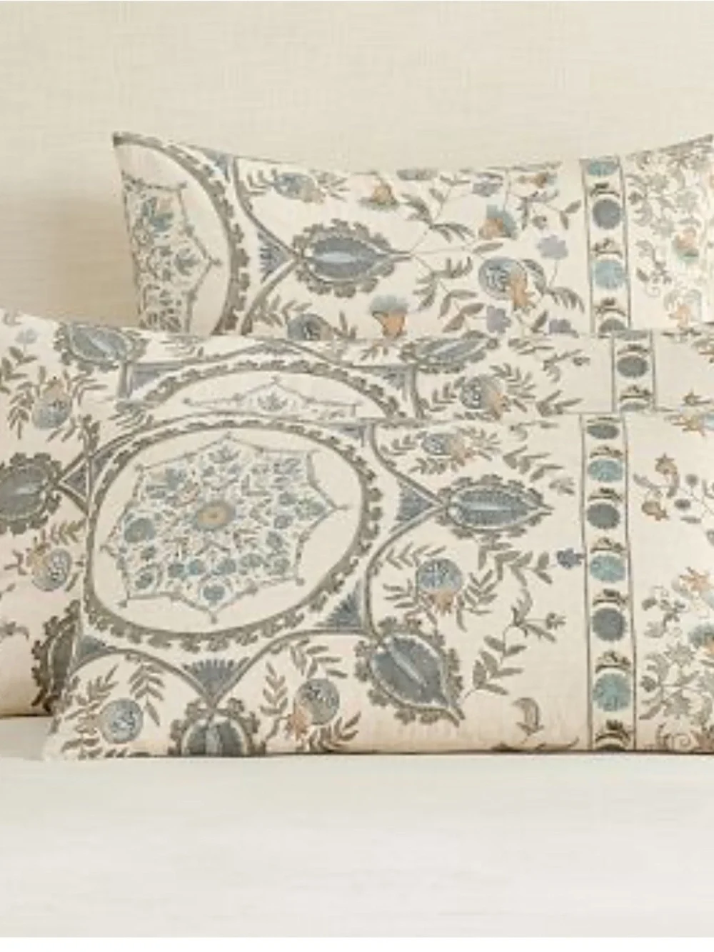 Pottery Barn Lilah Suzani King Pillow Sham 1 Sample NWOT